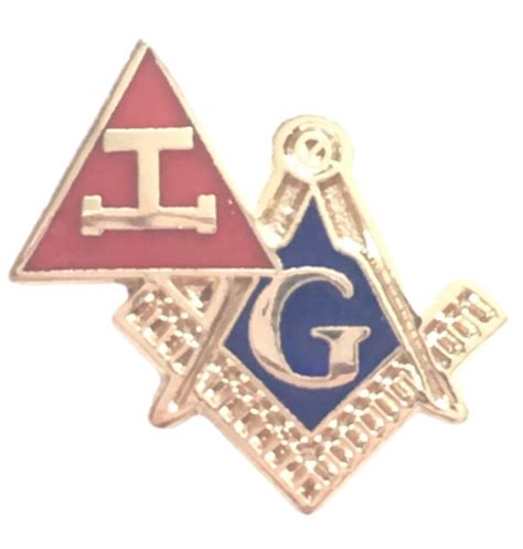 royal arch triple tau and masonic crest freemason enamel lapel pin badge ebay