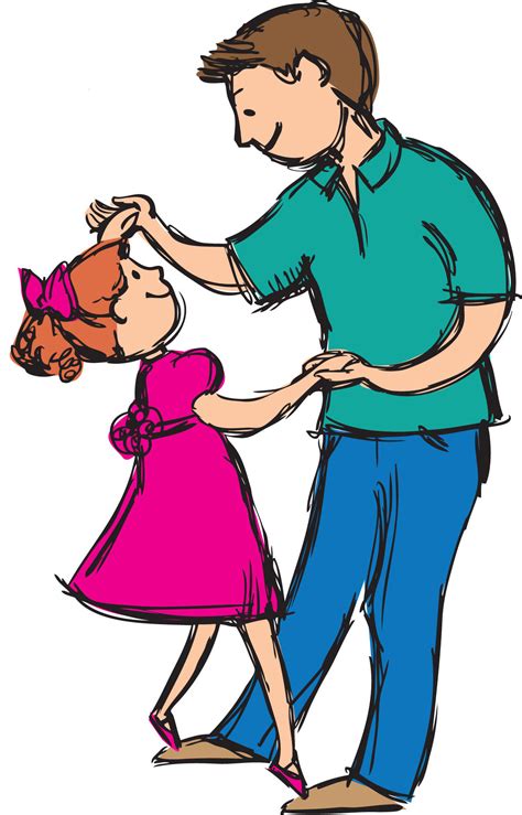 father daughter clip art