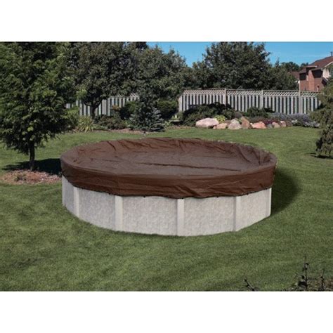 Do it yourself pool cover. 28' PoolTux Cover for 24' Round Pool 25 Yr. Brown | Royal Swimming Pools