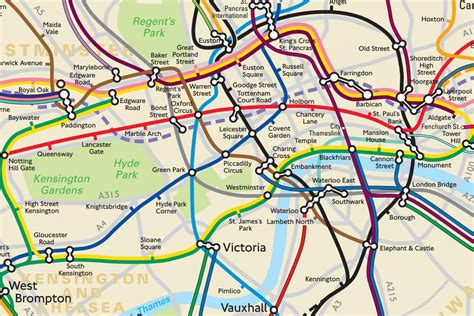 London Tube Map Shows The Real Distance Between Stations