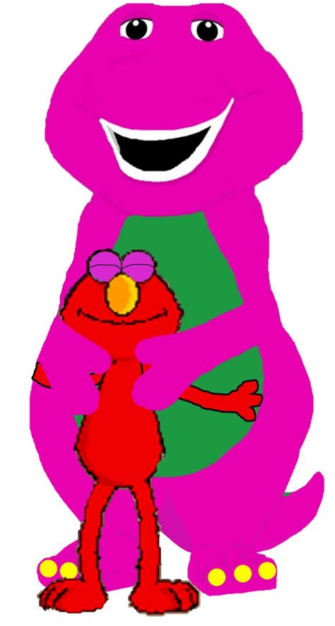 Barney Hugging Elmo By Nbtitanic On Deviantart