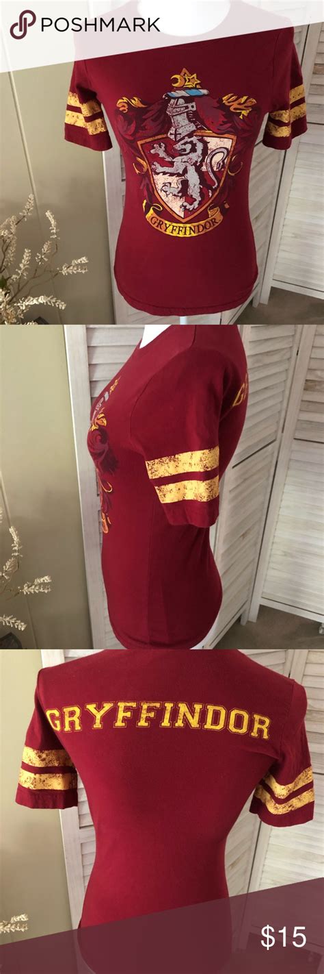 Harry Potter Gryffindor Maroon Graphic Tee Graphic Tees Harry Potter