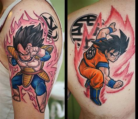 He rolled his eyes and groaned inwardly at the spectacle before him. Dragon Ball Z Goku And Vegeta Tattoo