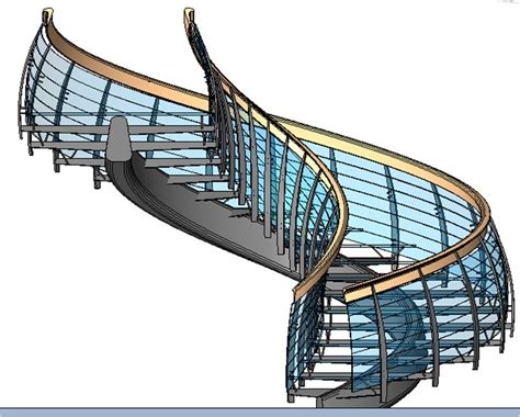 Download railing revit families for free with bimsmith. Complex Revit Stairs #stairs Pinned by www.modlar.com ...