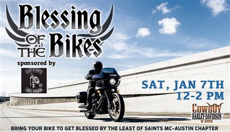 Blessing Of The Bikes Cowboy Harley Davidson Of Austin January 7 2023