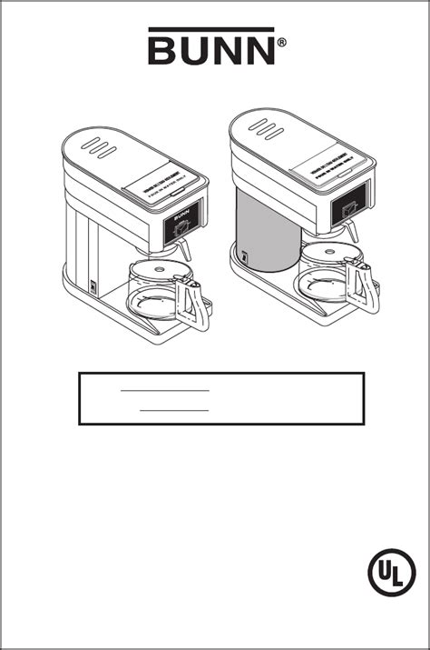 Bunn coffee maker repair manual comes in the package with your bunn coffee maker machine packed inside the box. Bunn Coffeemaker B10 User Guide | ManualsOnline.com