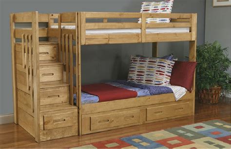 Build your own diy castle loft bed with our free woodworking plans. Blueprints For Bunk Beds With Stairs, Storage… | Wooden bunk beds, Staircase bunk bed, Bunk bed ...