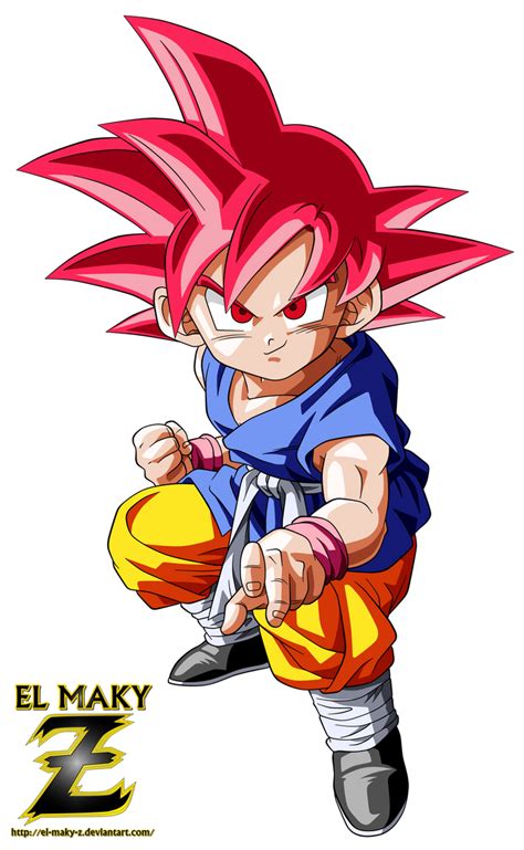 Kid Goku Gt Super Saiyan God By El Maky Z On Deviantart