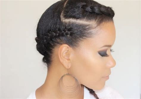 side swept braid african natural hairstyles braided hairstyles for black women cool hairstyles