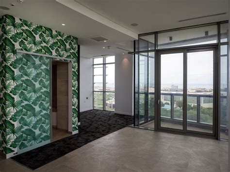 Wallpaper In Green And Tropical Tones At Ecobank Ghana In Accra By Arc