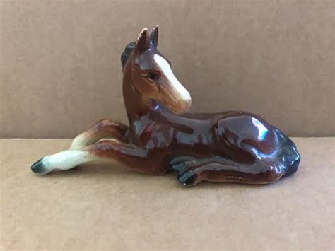 Vintage Goebel Laying Horse Colt Foal Figurine 4999 Picclick