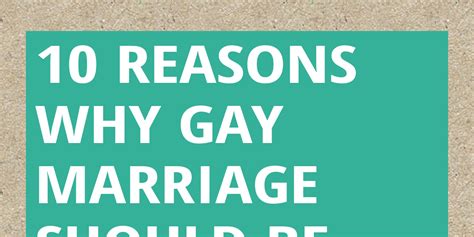 10 Reasons Why Gay Marriage Should Be Legalized By Alex King Infogram