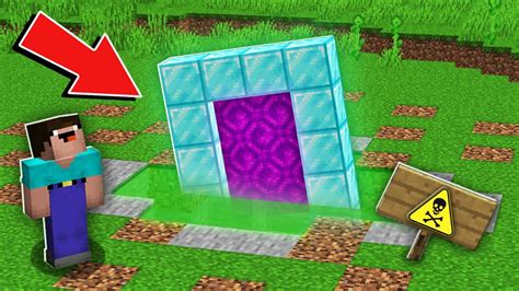 Minecraft Noob Vs Pro Noob Found Sinking Secret Diamond Portal In