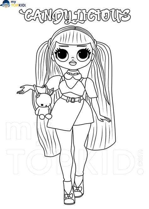 Omg Fashion Lol Omg Doll Coloring Pages Kidsworksheetfun