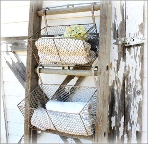 Farmhouse Style Diy Wire Baskets Wire Basket Shelves