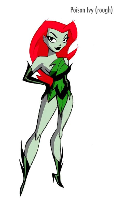 poison ivy by shane glines poison ivy dc comics cartoon character design animation