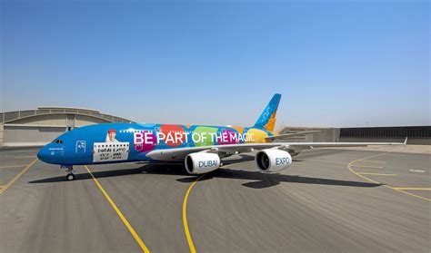 Emirates Colorful Airbus A380 Expo 2020 Livery One Mile At A Time