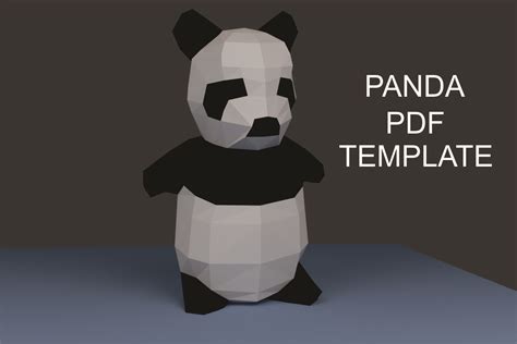 Diy Papercraft Panda Pdf Template 512954 Paper Cutting Design