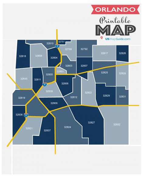 Orlando Fl Zip Code Map Updated 2022