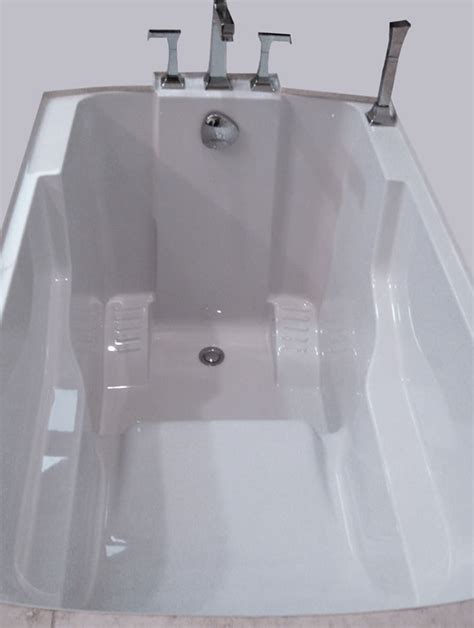 Deep soaking tub with shower, includes hole deck mount tub bathtubs wont regret youll appreciate the tub with the cares of instock soaking tub japanese tubs at. Nirvana Deep Soaking Bath Tub | Space Saving Bath