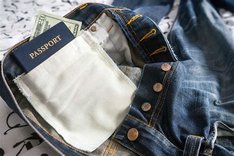 Make A Secret Pocket In Your Pants Hide Money Travel Wardrobe Sewing Pockets