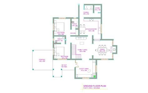 Kerala Home Plan Sketch