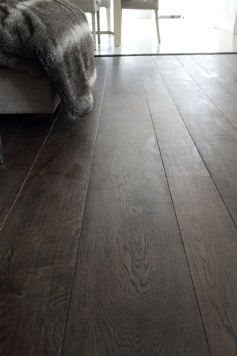 Dark Charcoal Oak Flooring In Multiple Widths And Lengths Hicraft