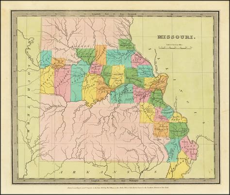 Missouri Barry Lawrence Ruderman Antique Maps Inc