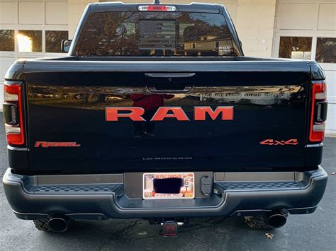 Ram Tailgate Emblem Overlay Decal 2019 2023 Ram 1500 Rebel 50 Off