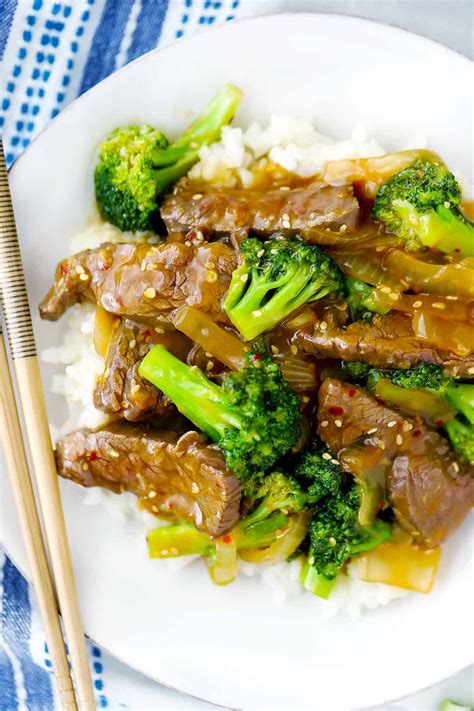 Easy Beef And Broccoli With Ginger And Orange Bowl Of Delicious