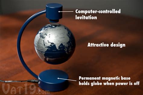 The Stellanova Floating Desktop Globe Is An Attractive Levitating Globe