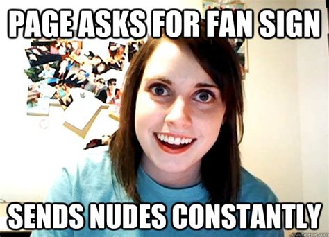 Page Asks For Fan Sign Sends Nudes Constantly Misc Quickmeme