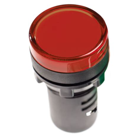 22mm Led Pilot Lamp Ip65 Red 230v Ac