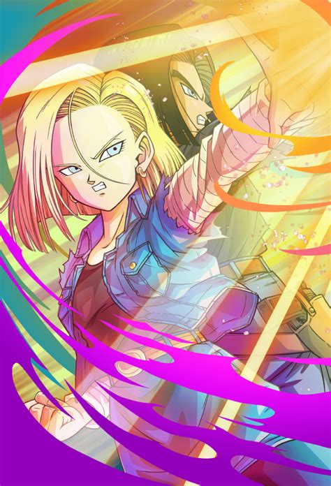 Android 17 18 Card [bucchigiri Match] By Maxiuchiha22 Anime Dragon Ball Super Dragon Ball