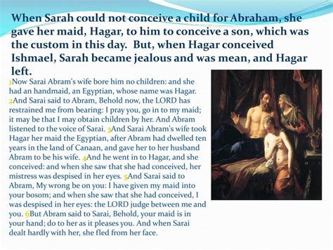 Ppt The Story Of Sarah Hagar And Abraham Powerpoint Presentation Free