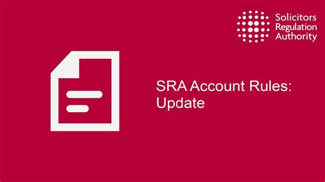 Sra Accounts Rules Update Youtube