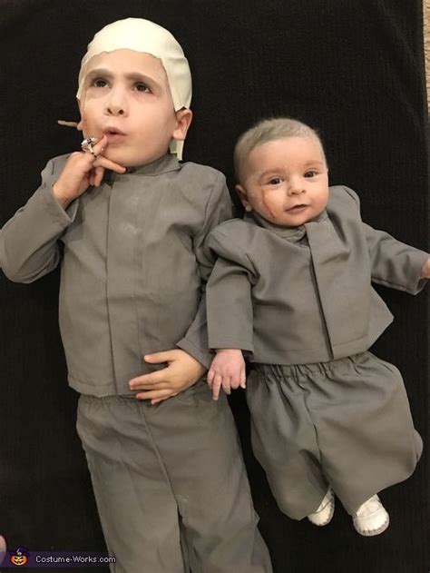 Dr Evil And Mini Me Costume Homemade Costumes For Kids Kids Costumes