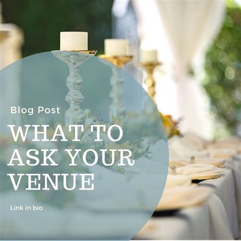 There should be no surprises for your partner on your wedding day, so be sure to ask well in advance. Questions to Ask Your Venue | This or that questions ...