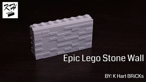 How To Build An Epic Lego Textured Stone Wall Tutorial Youtube