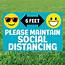 Maintain Social Distance Yard Sign  Party Decor 1 Piece EBay