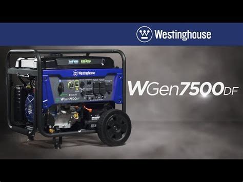 The westinghouse wgen9500df dual fuel portable generator produces up to 12,500 peak watts and 9,500 running watts. 2019 Review — Westinghouse WGen7500DF : Dual Fuel Generator