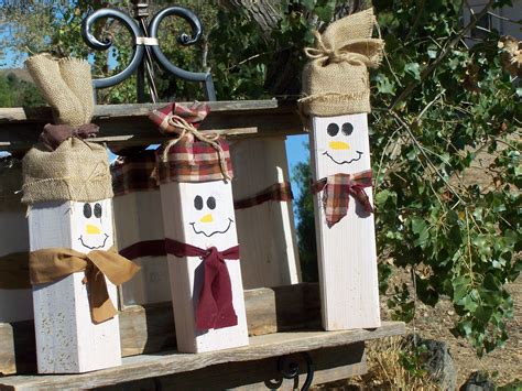 Reclaimed Wood Snowmen Wood Snowmen Bottle Opener Wall Crafts