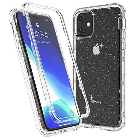 Ulak Iphone 11 Case Clear Glitter Protective Heavy Duty Shockproof