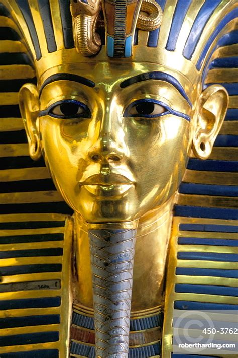 Gold Mask Of Tutankhamun Egyptian Stock Photo