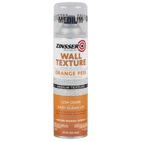 Those dust particles get everywhere and invade if your ceiling already has a textured treatment on it, scrape it off before you add a new texture. Zinsser 20 oz. Wall Texture Medium Water-Based Orange Peel ...