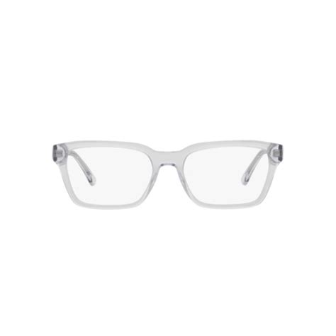 Emporio Armani Ea 3192 5911 Shiny Transparent Blue Eyeglasses Man