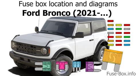 Fuse Box Location And Diagrams Ford Bronco 2021 Youtube