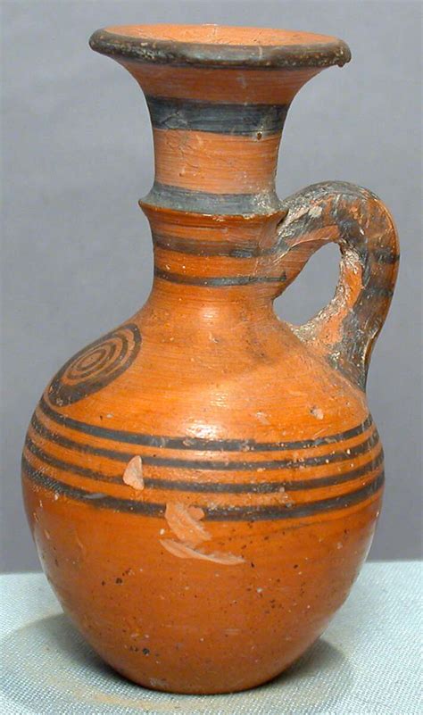 Terracotta Miniature Jug Cypriot Cypro Geometric The Metropolitan