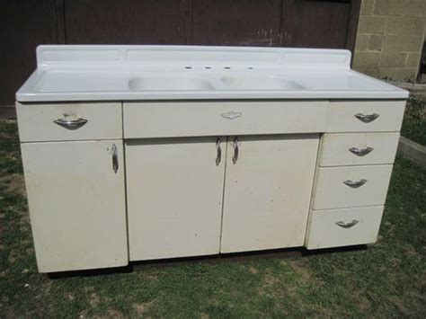 Free shipping on orders over $99! Antique Vintage Youngstown Kitchen Cabinet Sink Base w ...