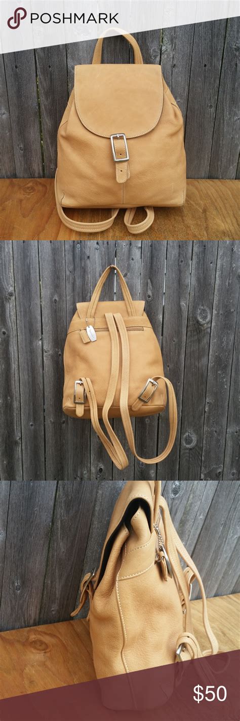 Tignanello Tan Leather Backpack Bag Bags Backpack Bags Leather Backpack